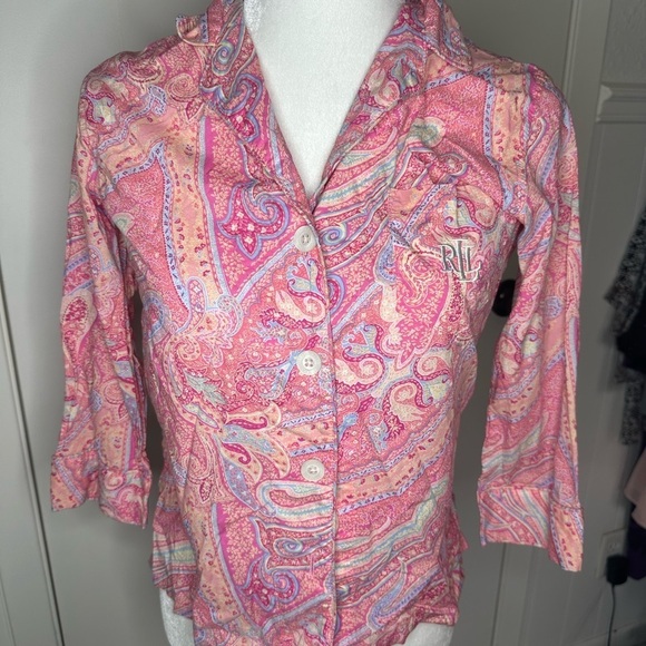 Ralph Lauren Tops - Ralph Lauren Pink Paisley Women's Top